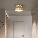 Modern circular brass led ceiling chandelier for living room