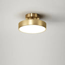 Modern circular brass led ceiling chandelier for living room
