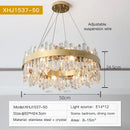Modern circular gold decorbites crystal chandelier for living room