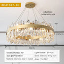 Modern circular gold decorbites crystal chandelier for living room