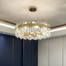 Modern circular gold decorbites crystal chandelier for living room