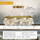 Modern circular gold decorbites crystal chandelier for living room