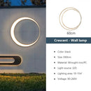 Modern circular led wall lamp garden outdoor space light
