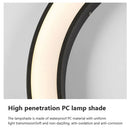 Modern circular led wall lamp garden outdoor space light