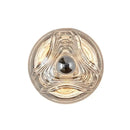 Modern circular swirling designer glass wall lamp for bedroom