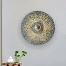 DecorBites™ Terrazzo Wall Mounted Light: Designer Style 1-Bulb Sconce for Corridors in Beige & Lake Blue