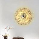 DecorBites™ Terrazzo Wall Mounted Light: Designer Style 1-Bulb Sconce for Corridors in Beige & Lake Blue