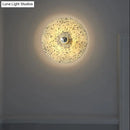 DecorBites™ Terrazzo Wall Mounted Light: Designer Style 1-Bulb Sconce for Corridors in Beige & Lake Blue
