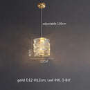 Modern circular textured crystal chandelier living room pendant light