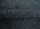 Modern Classic 8x10 Solid Plain Black and Silver Blended Hand Loomed Modern Scandinavian Art Silk Area Rug