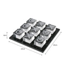 Modern clear acrylic tic tac toe set living room geometric crystal chess