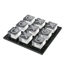 Modern clear acrylic tic tac toe set living room geometric crystal chess