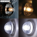 Modern clear bubble crystal wall light warm & white living room