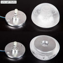 Modern clear bubble crystal wall light warm & white living room