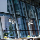 Modern clear bubble glass pendant light for dining room
