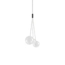 Modern clear bubble glass pendant lights for kitchen island