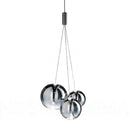 Modern clear bubble glass pendant lights for kitchen island