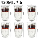 Modern clear double wall borosilicate glass espresso cups kitchen set