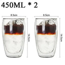 Modern clear double wall borosilicate glass espresso cups kitchen set