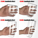 Modern clear double wall borosilicate glass mug kitchen coffee cup