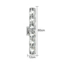 Modern clear faceted crystal wall lamp for luxury living room