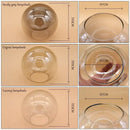 Modern clear & frosted glass ball pendant light dining room replacement