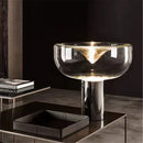 Modern clear glass aella table lamp for bedroom office decor