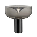 Modern clear glass aella table lamp for bedroom office decor