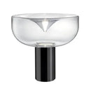 Modern clear glass aella table lamp for bedroom office decor