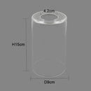 Modern clear glass cylinder lamp shade for bathroom vanity light