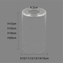 Modern clear glass cylinder lamp shade for bathroom vanity light