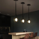 Modern clear glass designer pendant lights for bedroom