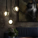 Modern clear glass designer pendant lights for bedroom