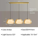 Modern clear glass jelly pendant lamp for living room dining room