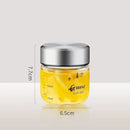 Modern clear glass sealed jug kitchen storage jar with stainless lid