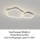 Modern cloud black led ceiling light bedroom fixture