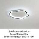 Modern cloud black led ceiling light bedroom fixture