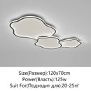Modern cloud black led ceiling light bedroom fixture
