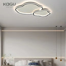 Modern cloud black led ceiling light bedroom fixture