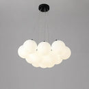 Modern cloud frosted bubble glass ball pendant light for living room