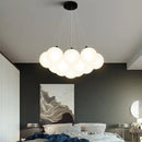 Modern cloud frosted glass ball led pendant light for living room