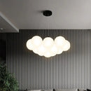 Modern cloud frosted glass ball led pendant light for living room