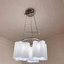 Modern cloud glass led ceiling light for bedroom white & black
