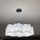 Modern cloud glass led ceiling light for bedroom white & black