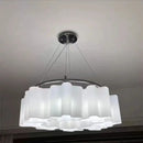 Modern cloud glass led ceiling light for bedroom white & black