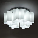 Modern cloud glass led ceiling light for bedroom white & black