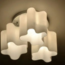 Modern cloud glass led ceiling light for bedroom white & black