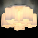 Modern cloud glass led ceiling light for bedroom white & black