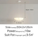 Modern cloud white floating pendant light dining room