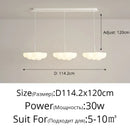 Modern cloud white floating pendant light dining room